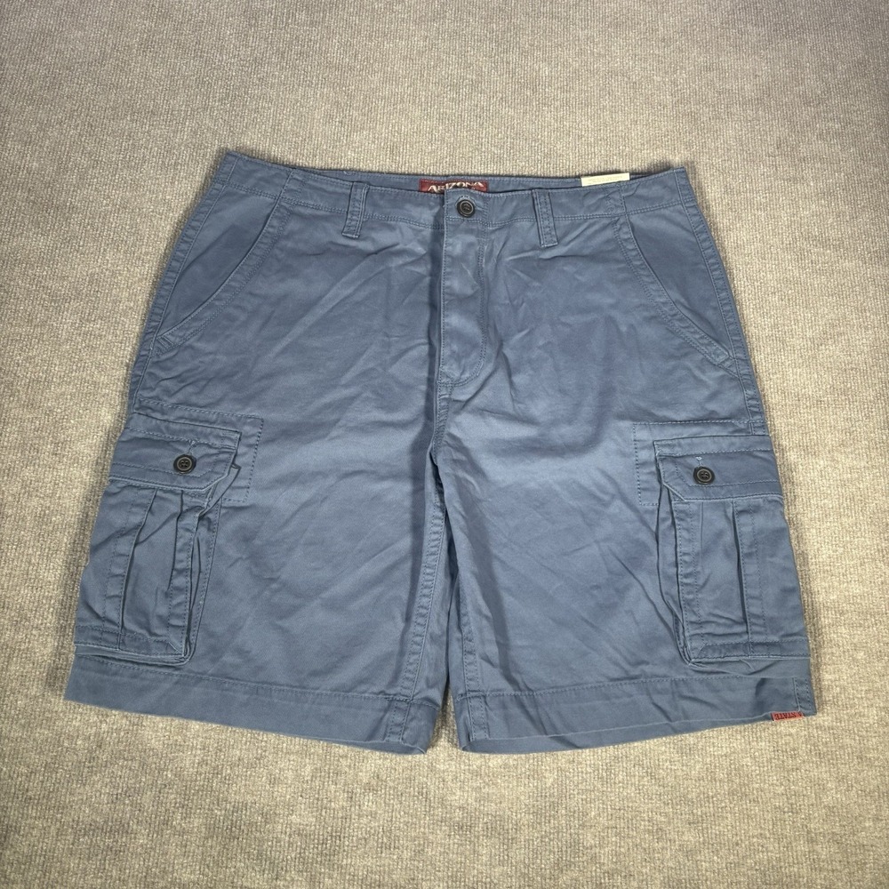 Arizona Cargo Shorts Mens 38 Navy Blue Cotton Baggy Utilty Skater Workwear NWT